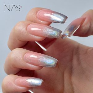 Nias Nails - Holographic French
